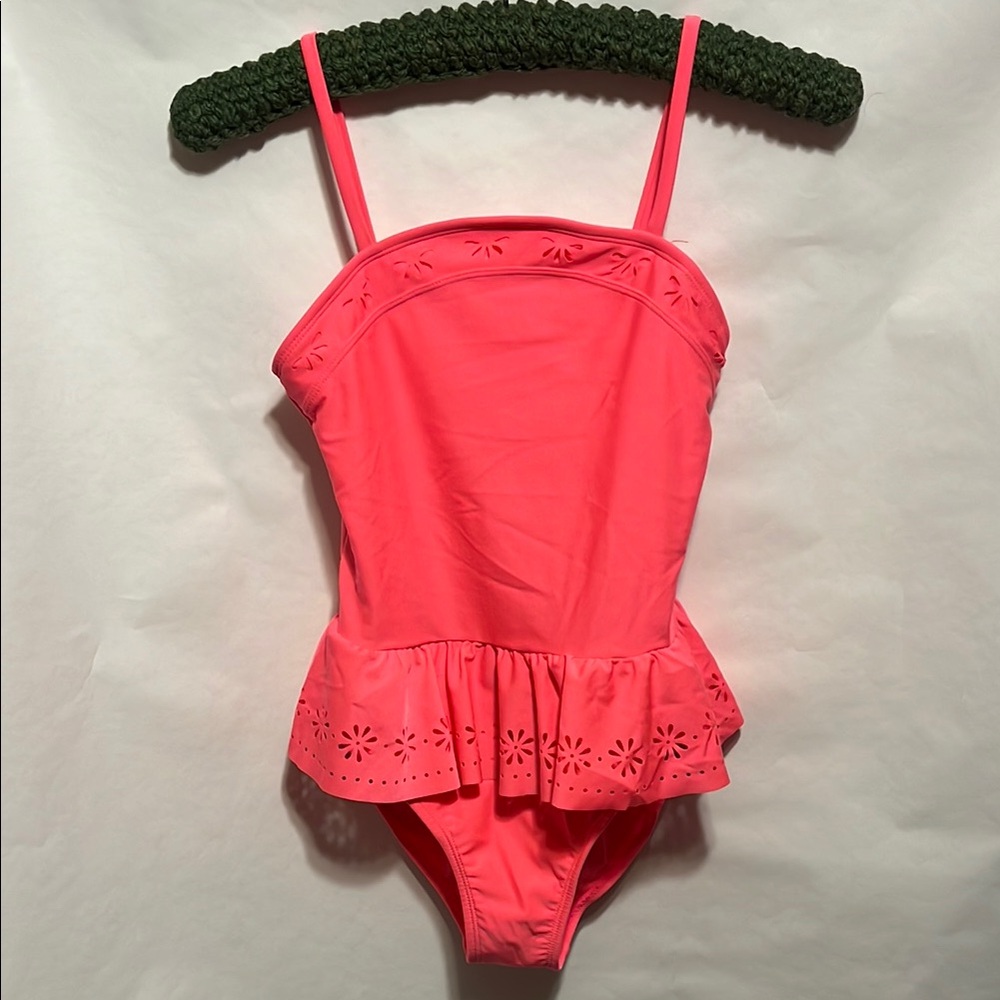 Pink Eyelet One-Piece Swimsuit
